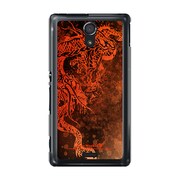 SOL22-YCM2P0596-78 [オリジナルデザイン au SOL22 Xperia UL ケース (レッドドラゴン 赤龍)]