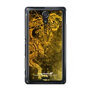 SOL22-YCM2P0597-78 [オリジナルデザイン au SOL22 Xperia UL ケース (ゴールドドラゴン 金龍)]