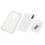 docomo G2 L-01F用 シルキータッチ・シリコンジャケット ホワイト(半透明) RT-L01FC1/W