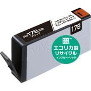 互換リサイクルインクカートリッジ HP CB316HJ ブラック(顔料) ECI-HP178B-V