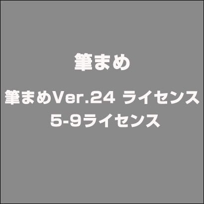 筆まめVer.24 ライセンス 5-9ライセンス [ライセンスソフト]