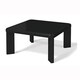 フラットテーブルヒーター こたつ ecotatsu（エコタツ） 75×75cm ブラック KJK-751FR（BK）