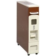RN368T [米びつ スリムライスボックス キャスター付 6kg用 ブラウン]