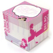 コップのフチ子 ブロックメモ ピンク