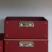 クリップボックス A4 トレー レッド TTB0240-R