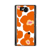 106SH-YCM2P0023-78 [オリジナルデザイン SoftBank 106SH AQUOS PHONE Xx ケース 【ルーズフラワーコレクション オレンジ】]