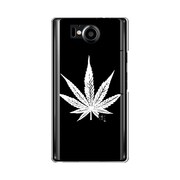 オリジナルデザイン SoftBank 106SH AQUOS PHONE Xx ケース 【Black Leaves】 106SH-YCM2P0392-78
