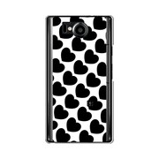 オリジナルデザイン SoftBank 106SH AQUOS PHONE Xx ケース 【ドット & ハート柄】 106SH-YCM2P0395-78