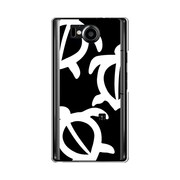 オリジナルデザイン SoftBank 106SH AQUOS PHONE Xx ケース 【モダン ホヌ モノクロデザイン】 106SH-YCM2P0420-78