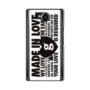 106SH-YCM2P0440-78 [オリジナルデザイン SoftBank 106SH AQUOS PHONE Xx ケース 【MADE IN LOVE mono design】]