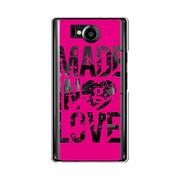オリジナルデザイン SoftBank 106SH AQUOS PHONE Xx ケース 【Made in Love Pink Paint】 106SH-YCM2P0472-78
