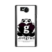 オリジナルデザイン SoftBank 106SH AQUOS PHONE Xx ケース 【Lovegram & Panda Love】 106SH-YCM2P0473-78