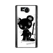 オリジナルデザイン SoftBank 106SH AQUOS PHONE Xx ケース 【メロイックベア サイコパス & ギター - A】 106SH-YCM2P0479-78