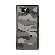 オリジナルデザイン SoftBank 106SH AQUOS PHONE Xx ケース 【ショボーン カモ柄A  (´・ω・`)】 106SH-YCM2P0509-78