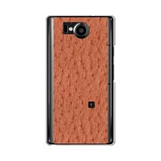 オリジナルデザイン SoftBank 106SH AQUOS PHONE Xx ケース 【オーストリッチ パターン レットブラウン】 106SH-YCM2P0518-78