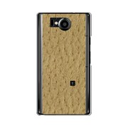 オリジナルデザイン SoftBank 106SH AQUOS PHONE Xx ケース 【オーストリッチ パターン イエローブラウン】 106SH-YCM2P0519-78