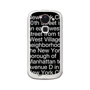 オリジナルデザイン docomo F-03E ARROWS Kiss ケース 【NewYork Typography ブラック】 F-03E-YCM2P0091-78