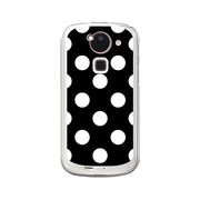 オリジナルデザイン docomo F-03E ARROWS Kiss ケース 【Dot Pattern クラシック Big ブラック】 F-03E-YCM2P0397-78