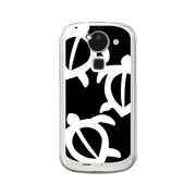 オリジナルデザイン docomo F-03E ARROWS Kiss ケース 【モダン ホヌ モノクロデザイン】 F-03E-YCM2P0420-78