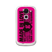 オリジナルデザイン docomo F-03E ARROWS Kiss ケース 【MADE IN LOVE pink design】 F-03E-YCM2P0441-78