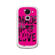 オリジナルデザイン docomo F-03E ARROWS Kiss ケース 【Made in Love Pink Paint】 F-03E-YCM2P0472-78