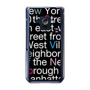 オリジナルデザイン docomo SH-02E AQUOS PHONE ZETA ケース 【NewYork Typography】 SH-02E-YCM2P0001-78