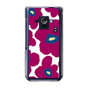 SH-02E-YCM2P0024-78 [オリジナルデザイン docomo SH-02E AQUOS PHONE ZETA ケース 【ルーズフラワーコレクション ダークパープル】]