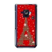SH-02E-YCM2P0177-78 [オリジナルデザイン docomo SH-02E AQUOS PHONE ZETA ケース 【エッフェル塔コレクション レッド & グリーン】]