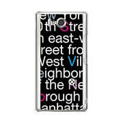 オリジナルデザイン docomo SH-09D AQUOS PHONE ZETA ケース 【NewYork Typography】 SH-09D-YCM2P0001-78