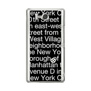 オリジナルデザイン docomo SH-09D AQUOS PHONE ZETA ケース 【NewYork Typography ブラック】 SH-09D-YCM2P0091-78