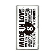 SH-09D-YCM2P0440-78 [オリジナルデザイン docomo SH-09D AQUOS PHONE ZETA ケース 【MADE IN LOVE mono design】]