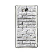 オリジナルデザイン docomo SH-09D AQUOS PHONE ZETA ケース 【レンガ パターン ホワイト A】 SH-09D-YCM2P0571-78