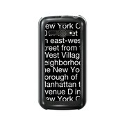 オリジナルデザイン SoftBank 205SH AQUOS PHONE ss ケース 【NewYork Typography ブラック】 205SH-YCM2P0091-78