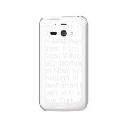 205SH-YCM2P0092-78 [オリジナルデザイン SoftBank 205SH AQUOS PHONE ss ケース 【NewYork Typography ホワイト】]