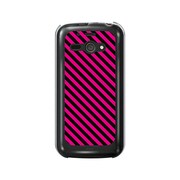 オリジナルデザイン SoftBank 205SH AQUOS PHONE ss ケース 【ピンク ストライプ ライン】 205SH-YCM2P0411-78