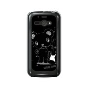 オリジナルデザイン SoftBank 205SH AQUOS PHONE ss ケース 【メロイックベア サイコパス & ギター - B】 205SH-YCM2P0480-78
