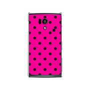 SH-01E-YCM2P0009-78 [オリジナルデザイン docomo SH-01E AQUOS PHONE si ケース 【Dot Pattern ピンク & ブラック】]