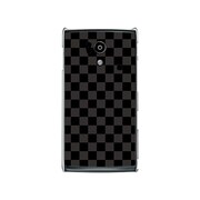 オリジナルデザイン docomo SH-01E AQUOS PHONE si ケース 【ブラック 市松柄】 SH-01E-YCM2P0351-78
