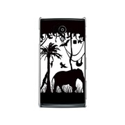 オリジナルデザイン docomo SH-01E AQUOS PHONE si ケース 【ブラックサファリ】 SH-01E-YCM2P0374-78