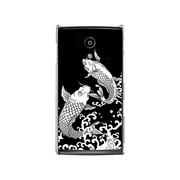 SH-01E-YCM2P0386-78 [オリジナルデザイン docomo SH-01E AQUOS PHONE si ケース 【和柄 鯉の滝登り】]