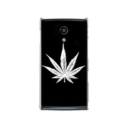 オリジナルデザイン docomo SH-01E AQUOS PHONE si ケース 【Black Leaves】 SH-01E-YCM2P0392-78
