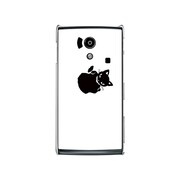 オリジナルデザイン docomo SH-01E AQUOS PHONE si ケース 【メロイックキャット サイコパス & アップル - B】 SH-01E-YCM2P0486-78