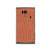 オリジナルデザイン docomo SH-01E AQUOS PHONE si ケース 【オーストリッチ パターン レットブラウン】 SH-01E-YCM2P0518-78