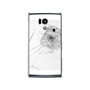 オリジナルデザイン docomo SH-01E AQUOS PHONE si ケース 【フェイク クラッシュ ガラス ホワイト】 SH-01E-YCM2P0594-78
