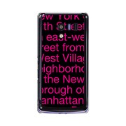 オリジナルデザイン docomo SH-04E AQUOS PHONE EX ケース 【NewYork Typography ピンク】 SH-04E-YCM2P0002-78