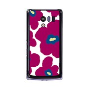 SH-04E-YCM2P0024-78 [オリジナルデザイン docomo SH-04E AQUOS PHONE EX ケース 【ルーズフラワーコレクション ダークパープル】]