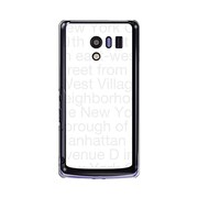 オリジナルデザイン docomo SH-04E AQUOS PHONE EX ケース 【NewYork Typography ホワイト】 SH-04E-YCM2P0092-78