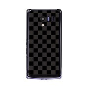 SH-04E-YCM2P0351-78 [オリジナルデザイン docomo SH-04E AQUOS PHONE EX ケース 【ブラック 市松柄】]