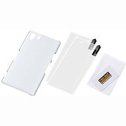 RT-SO01FC3/W [Xperia Z1用 ハードコーティング・シェルジャケット/パールホワイト]