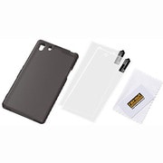 RT-SO01FC6/B [Xperia Z1用 スリップガード・ソフトジャケット/ブラック(半透明)]